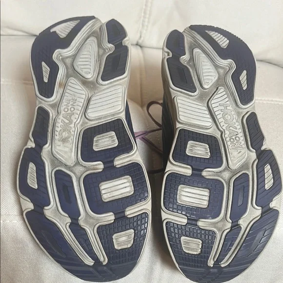 Hoka Navy and Purple Athletic Shoes Size 8.5 - Picture 5 of 13